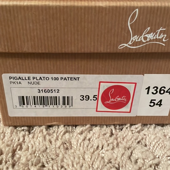 Christian Louboutin Pigalle Plato 100 mm Nude 39.5 - Picture 9 of 9